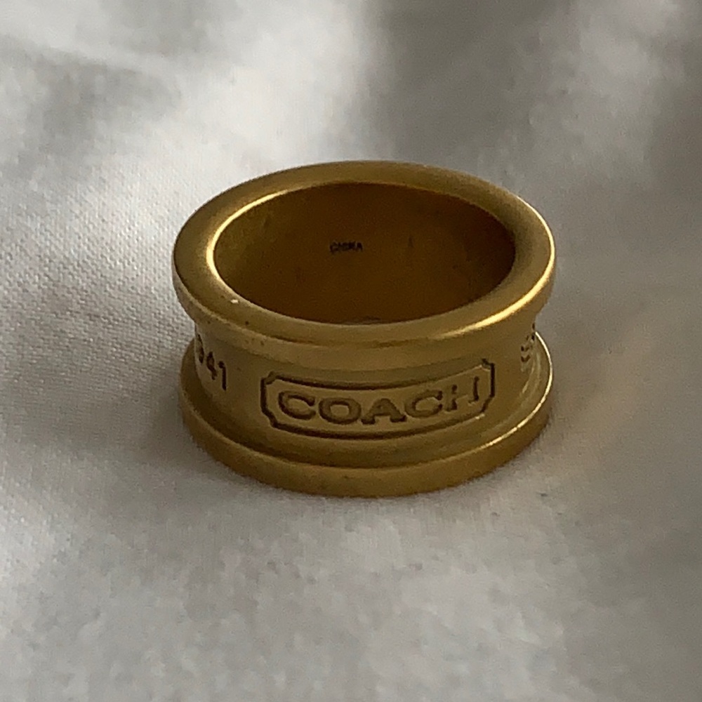 Coach Gold Ring Size 6